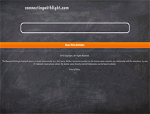 Tablet Screenshot of connectingwithlight.com